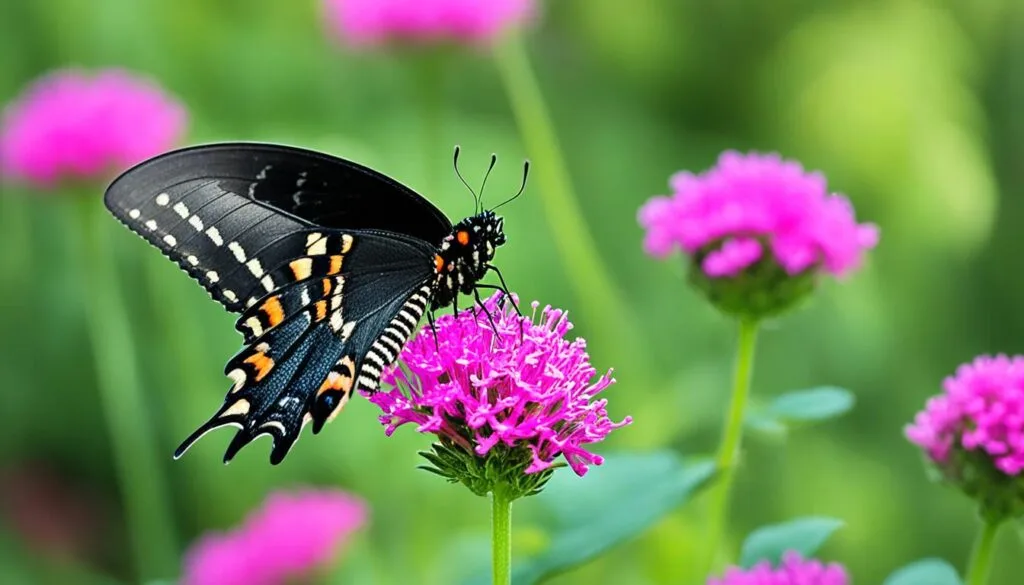 Black Swallowtail in Garden