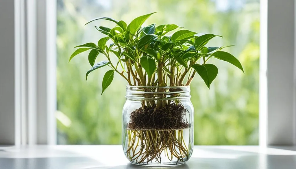 Ficus benjamina cuttings for propagation