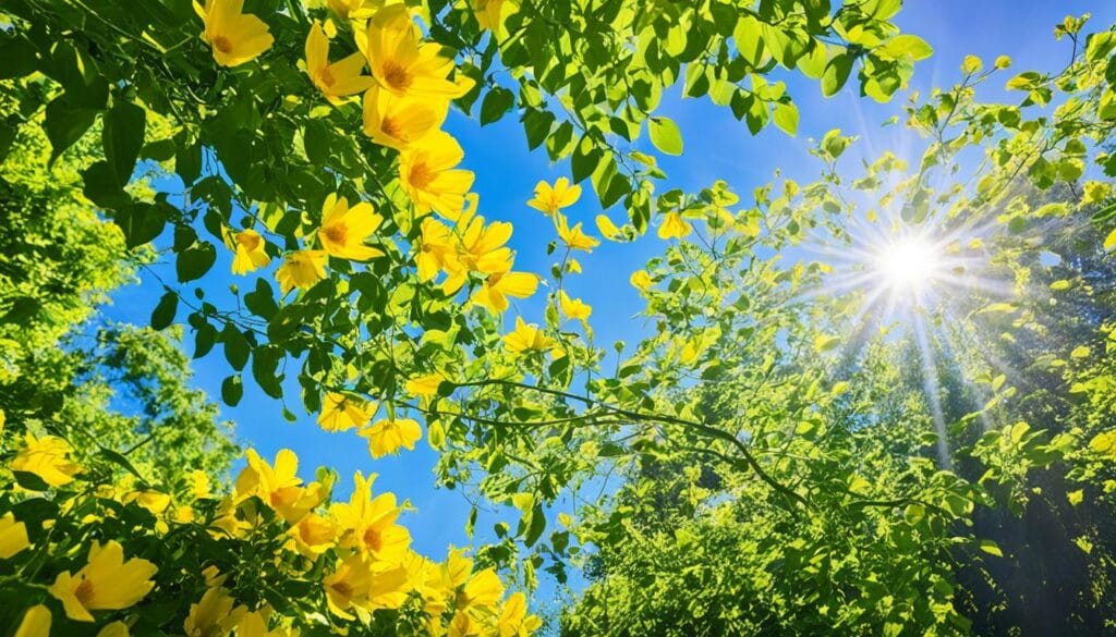 Yellow daisies in bloom