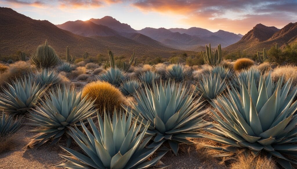 landscaping with agave plants