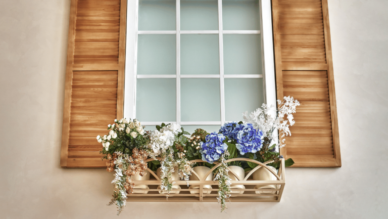 Faux Window Box Flowers