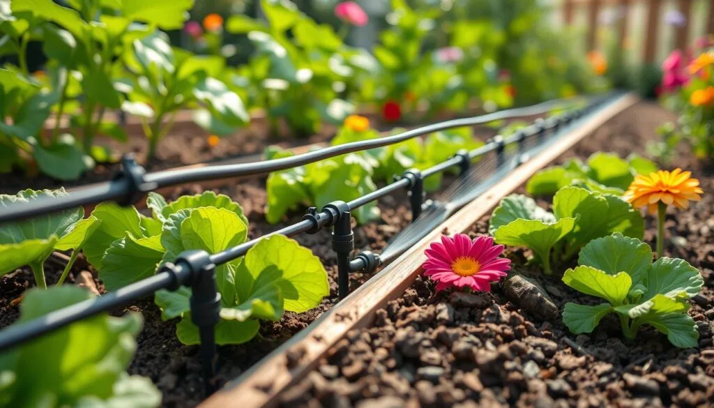 low-pressure drip irrigation for raised beds