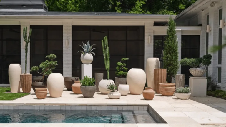 Decorative pots for outdoor plants