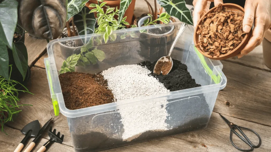 container gardening soil mix components